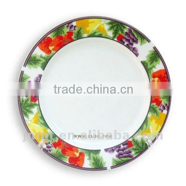 8 Inches Dia.Ceramic lace edge Sublimation plate