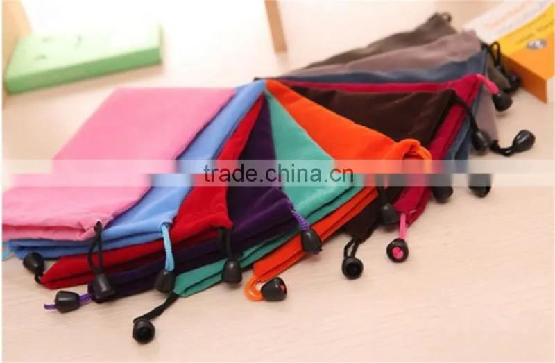 Promontion velvet fabre jewelry gift bag cheaper price