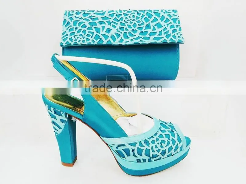 italian shoes and bag set african women high heels sandals shoe matching clutch bag