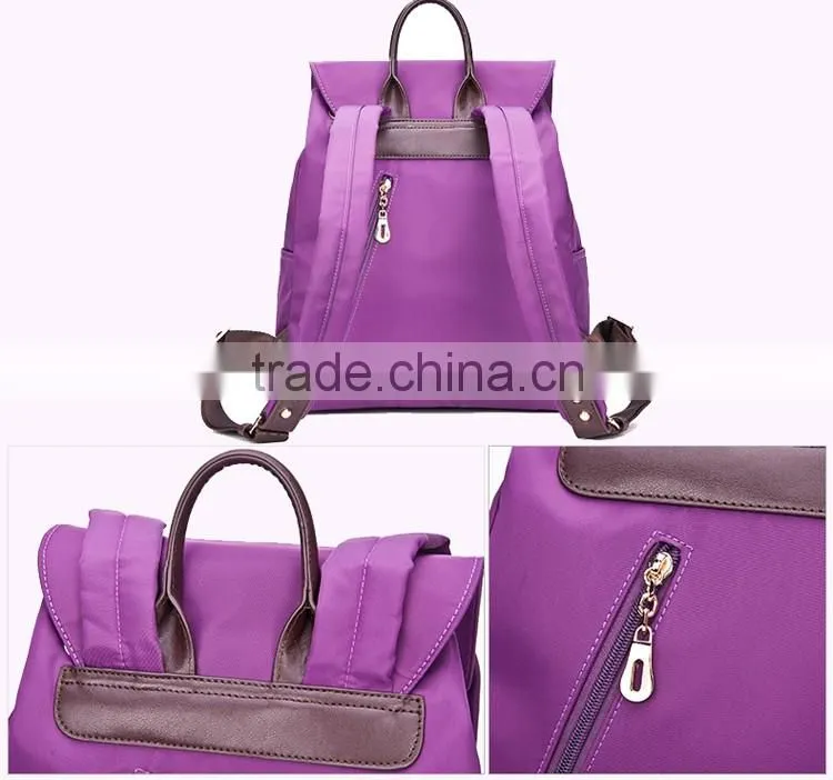 China suppliers backpack wholesale 2016 girls nylon travel bag backpack