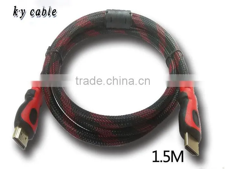 Competive price and high quality braided HDMI core for monitor/computer/projector/camera