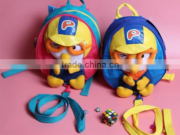 New kids pulsh backpack,stuffed plush cute animal backpack ,Plush Duck Backpack
