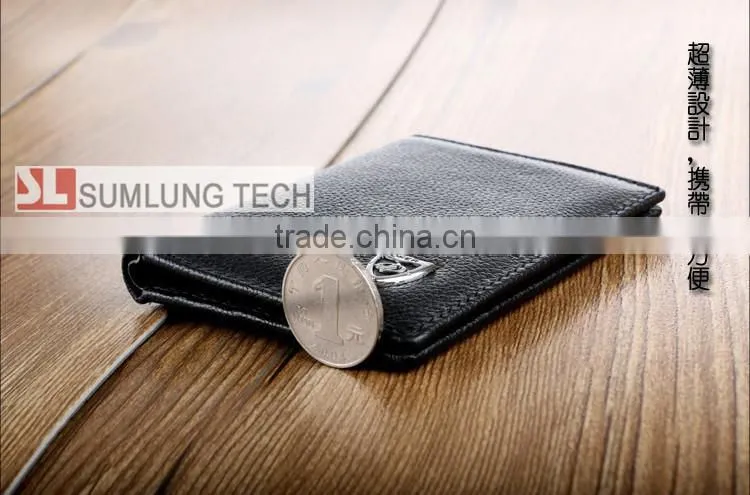 RFID blocker Cow Genuine Leather wallet PROTECTS your Credit Card from unauthorized scanning