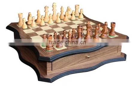 2015Inlaid Wood Chess Cabinet