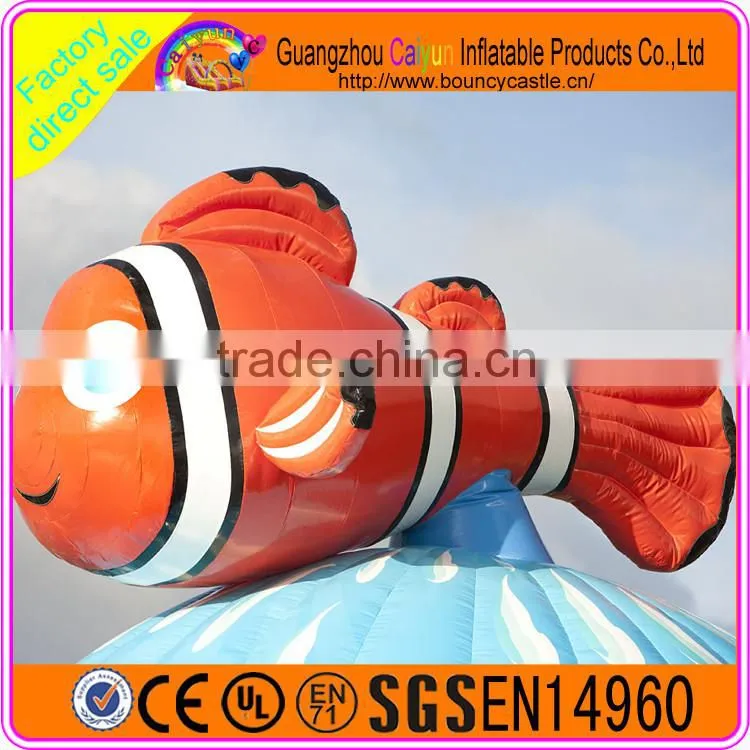 Semi-Circle Inflatable Bouncer Castle With Big Fish