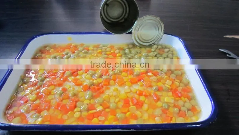 canned carrots with green peas