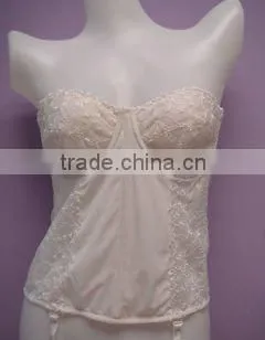 Strapless bridal corset