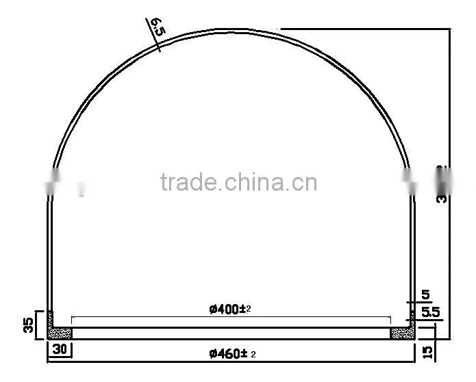 Vapour Epitaxial Furnace Quartz Bell Jar