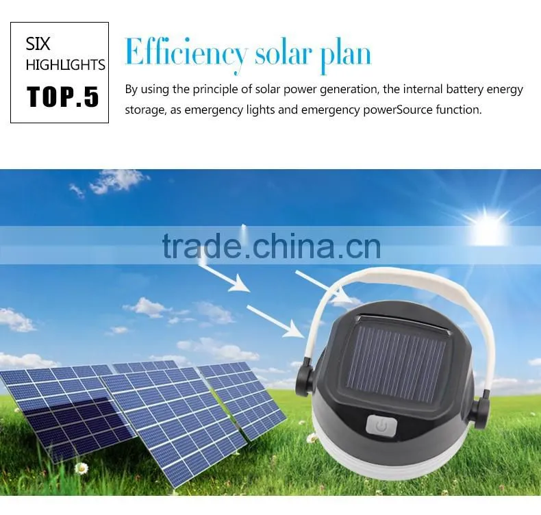 Soft Material Silicone Emergency Waterproof Wall Solar Lamps Camping Tent Lights
