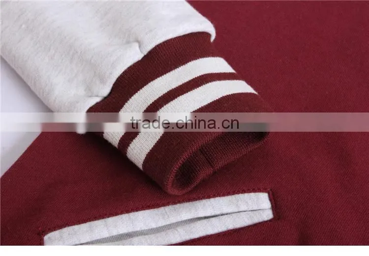 New product fashion new lovers baseball uniform coat for heavy fleece hoodie