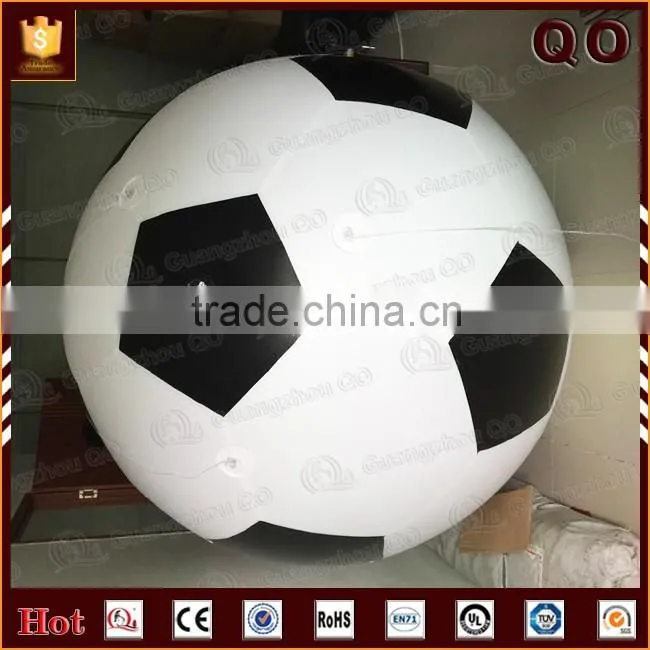 Custom floating advertising inflatable helium soccer ball