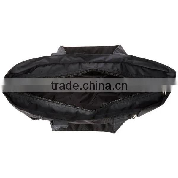 Durable Polyester Reusable Shopping Bag Tote Bag Black