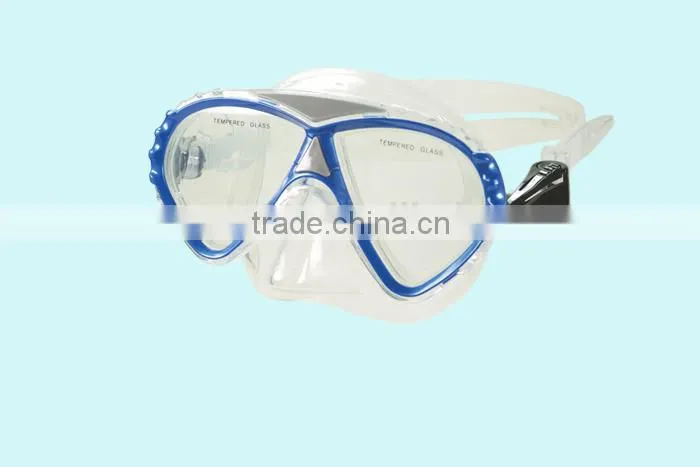 Full Face China Tempered Glass Diving Goggles Mask