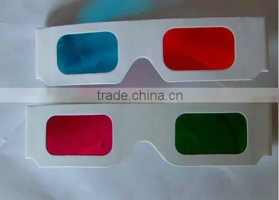 Red Cyan Paper 3D glasses