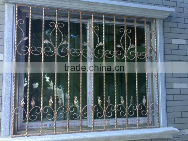 Top-selling ornamental cast iron window grill fence