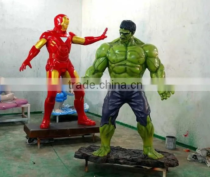 Amusement Park fiberglass life size fiberglass hulk