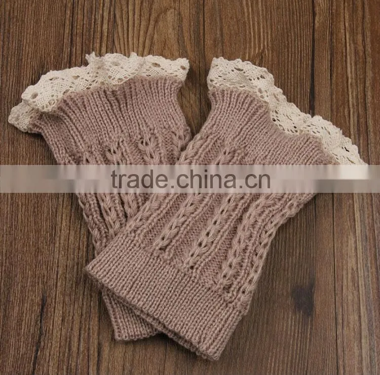Wholesale Acrylic Crochet Leg Warmers For Women Sex Lace Leg Warmers