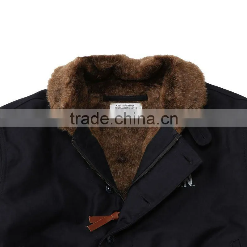 Navy Deck Jacket , TAN Color Military clothing fashion jacket