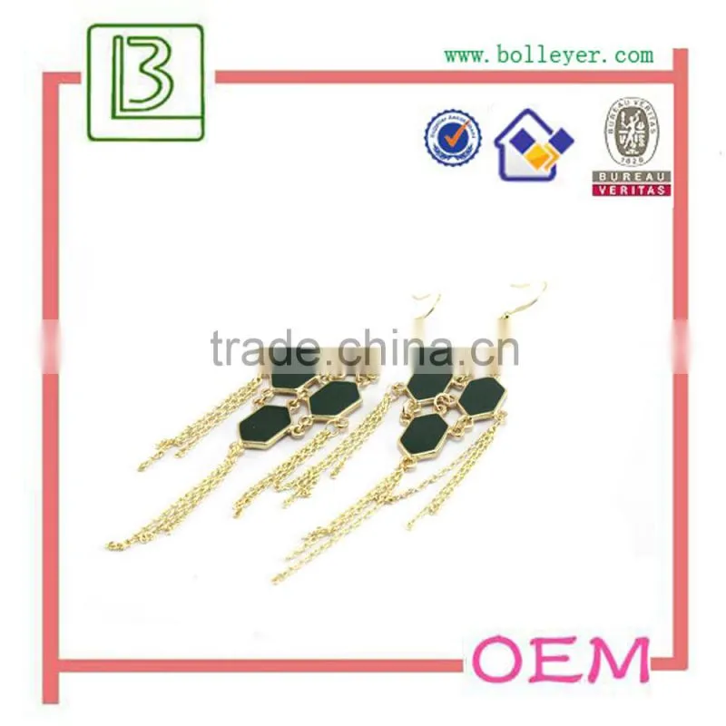 Fashion Crystal Long Drop Earring
