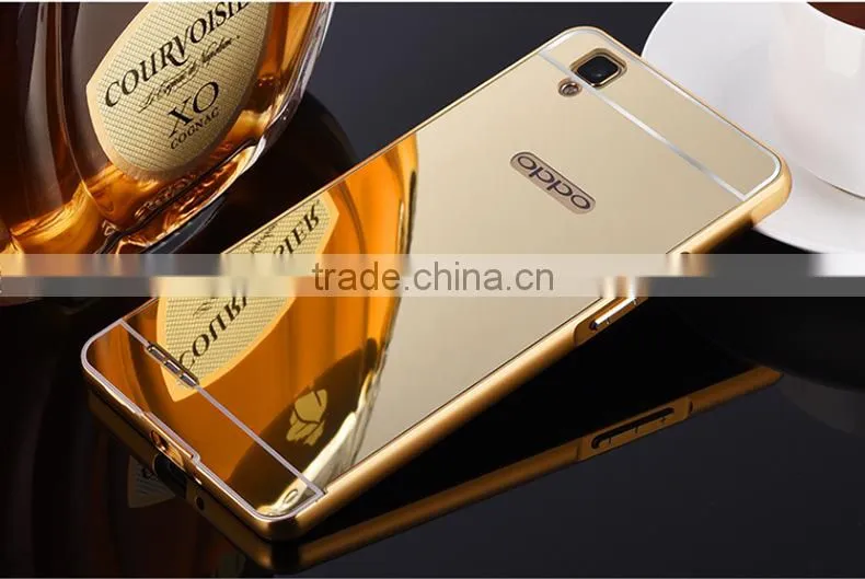 High Quality Aluminum Bumper Mirror Phone Case Cover For OPPO A53