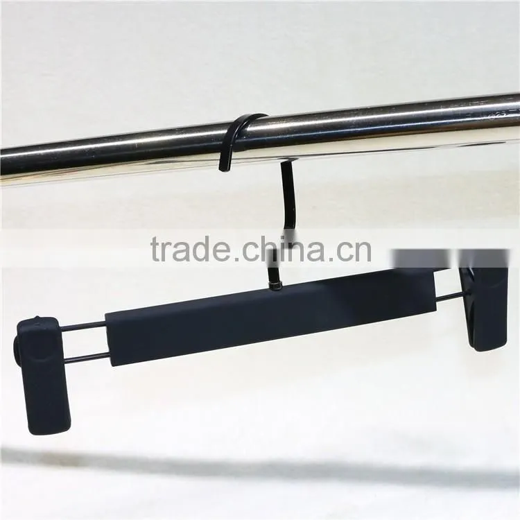 Rubber coated pant hanger/electroplating gold trouser rack