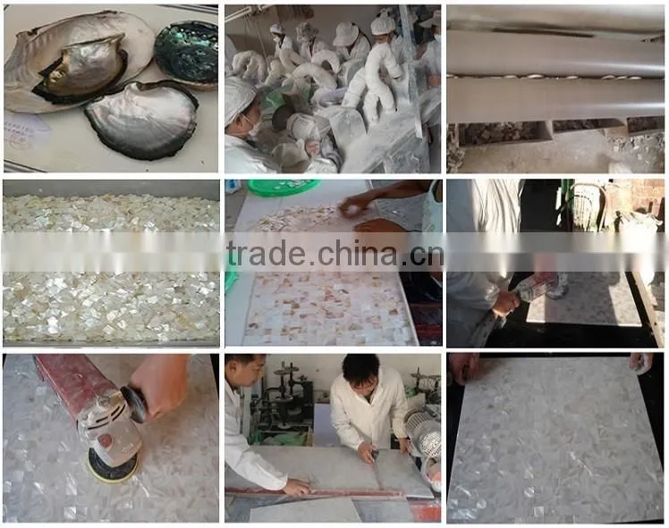 Chinese mother of pearl shell mosaic tile for background wall panel