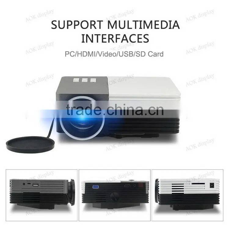GM50 New arrival Portable multimedia projector mini video Projector home theater HDMI VGA AV SD LED Projector cube projector