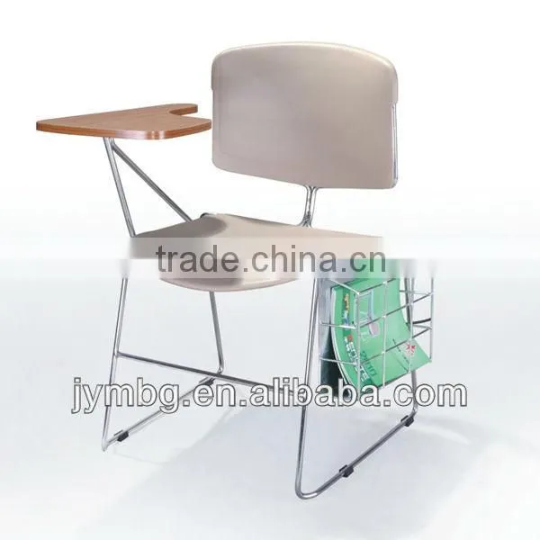 student chair with writing pad