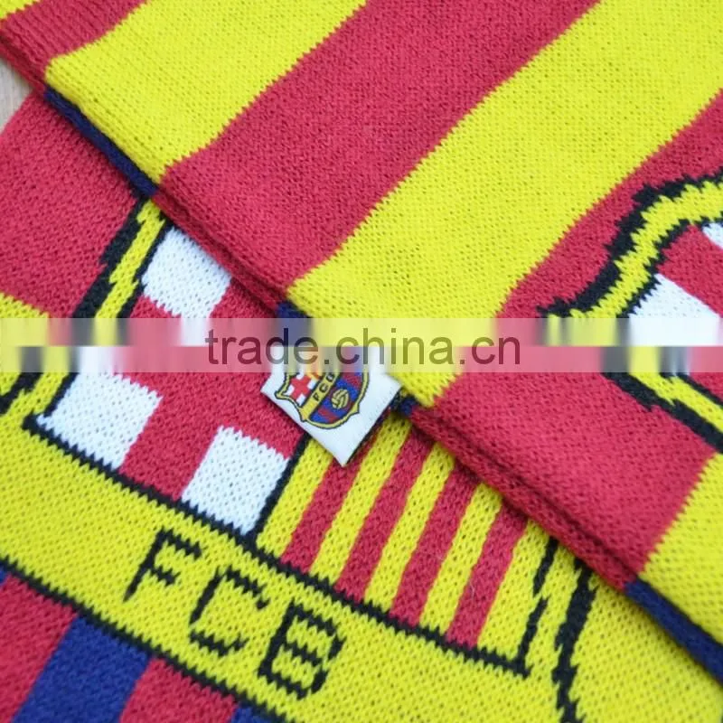 football club knitted head scarf,football scarf knitting pattern