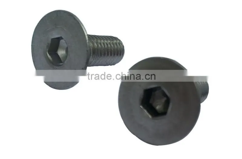 Big Head A4 Stainless Steel Screw Full Threaded Hexagon Flat Countersunk Head Machine Screw With Different Size Are Acceptable
