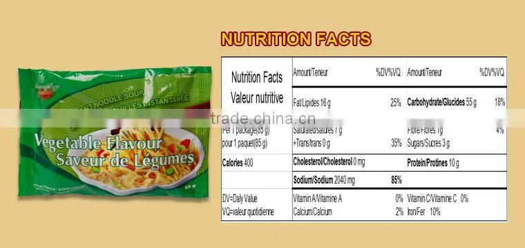 2015 new arrival !!! brand Instant dried noodles for chicken vegetable beef flavours