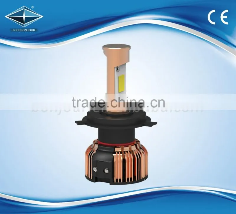 H4 H13 H16 9005 9006 COB Chips Golden Decoration Head Light 24 W