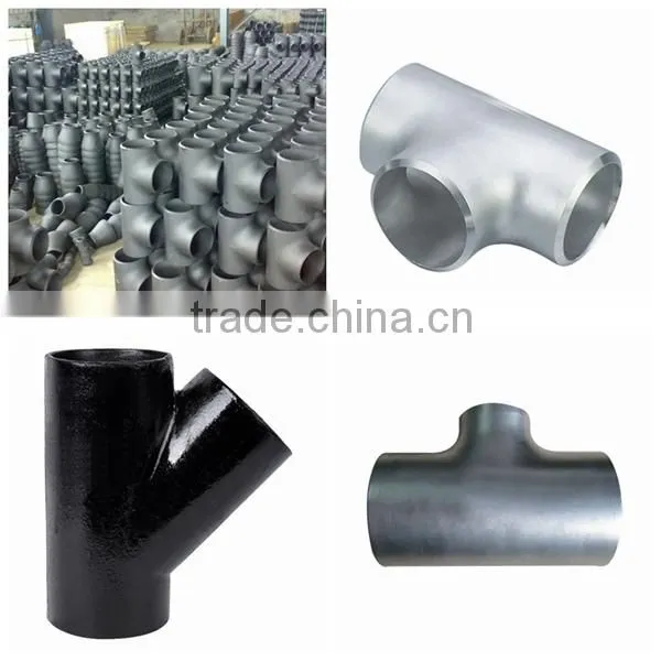 high quality ansi b16.9 astm a106 carbon steel tee