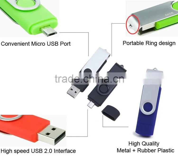 premiume quality long warranty micro usb usb flash drive otg