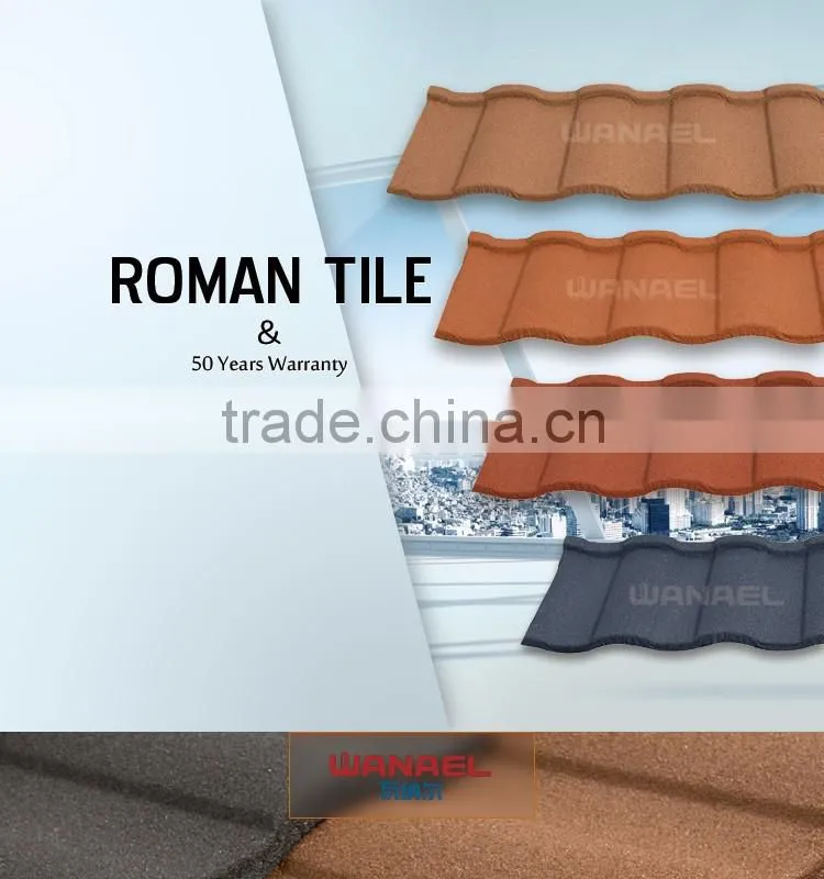 Roman flat roof tile lightweight one-stop service roofing material