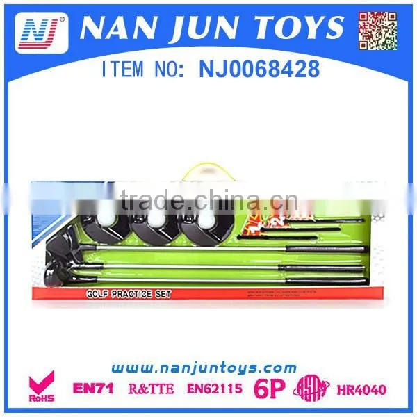 Whosale high quality kids plastic sports playing set golf cart toy for kids