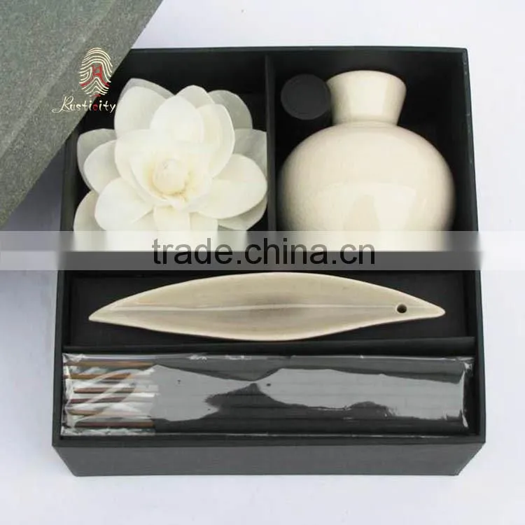 Reasonable price ceramic holder and bag of incense stick
