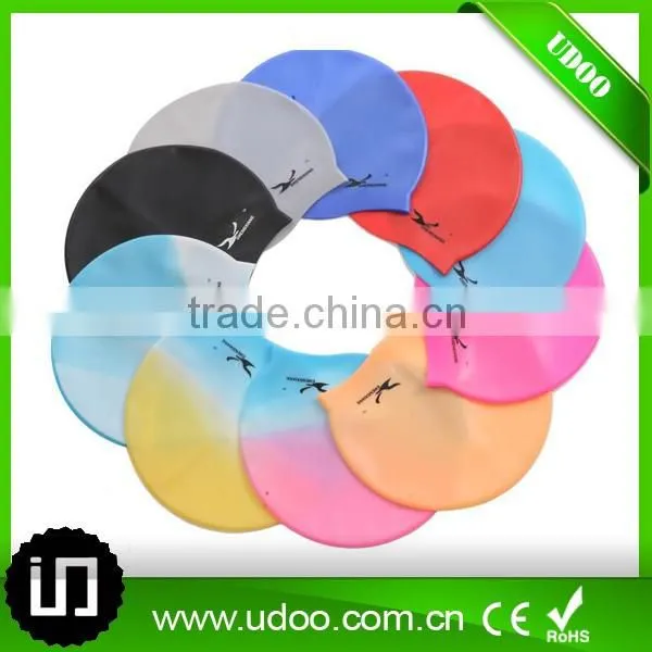 Most popular waterproof adult 100% silicone swim cap