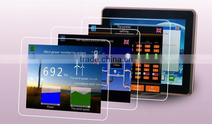 RS485 tft lcd industrial hmi touch screen with modbus