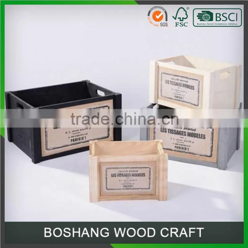 2016 Stylish and Cheap Wooden Storage Box