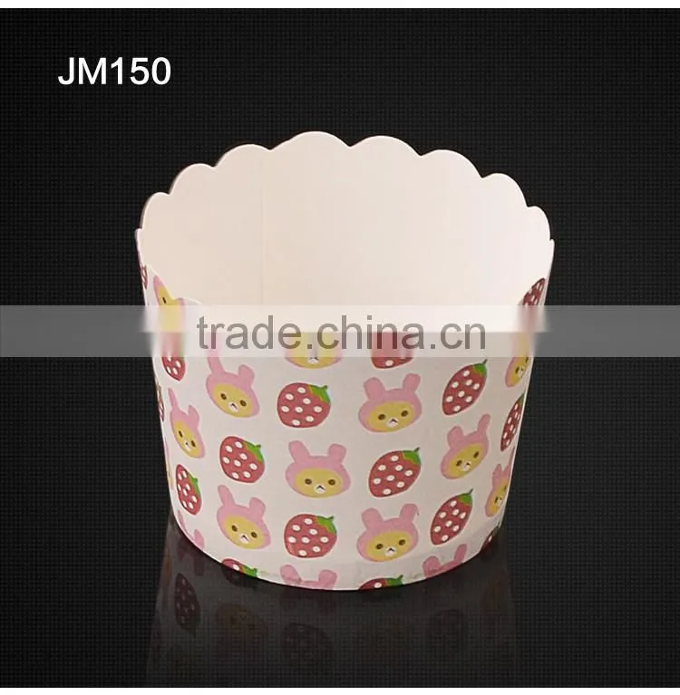 JM150 BAKEST medium strawberry pattern high quality muffin cake paper cups multiple pattern selection