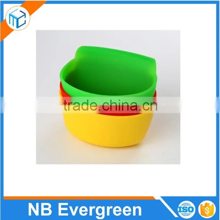 sets 3 portasalse in silicone ,Dip and Condiment Holder