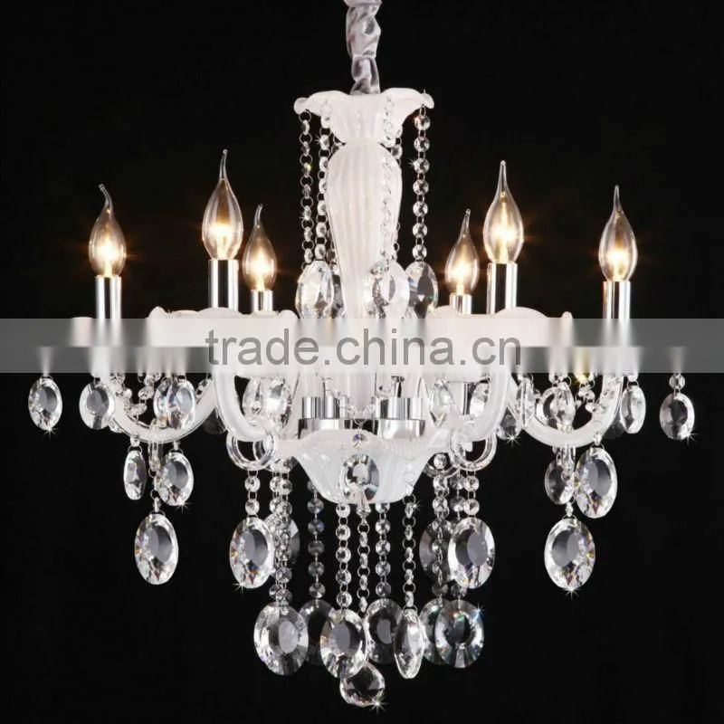 Black crystal glass chandelier lights for ballroom