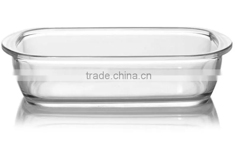 glass baking dish with handles on the side
