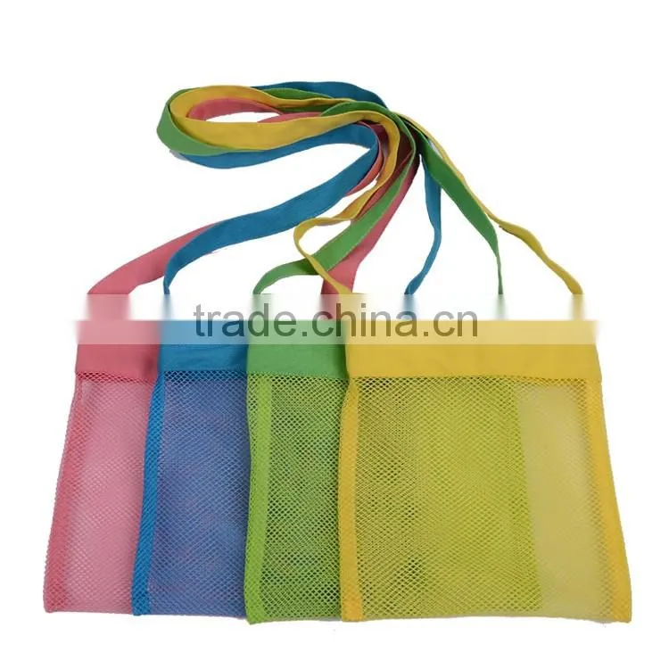 Customized mesh shell tote beach seashell tote bag