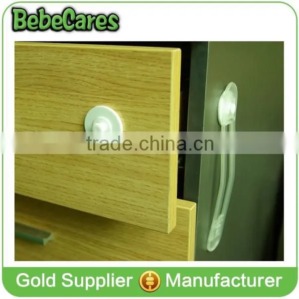 White multifunctional latches plastic drawer lock