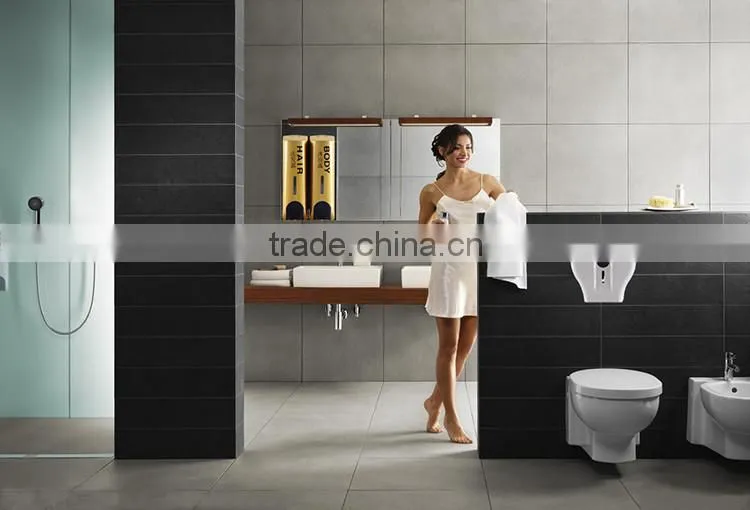 Dounle-hand Liquid Manual Glod Multifunctional soap dispenser