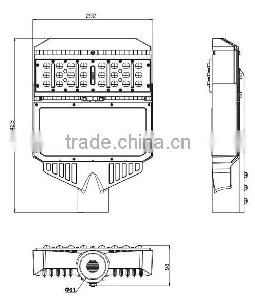 150W IP65 led road light of power newest design led street light with Meanwell driver 3 years warranty led street light