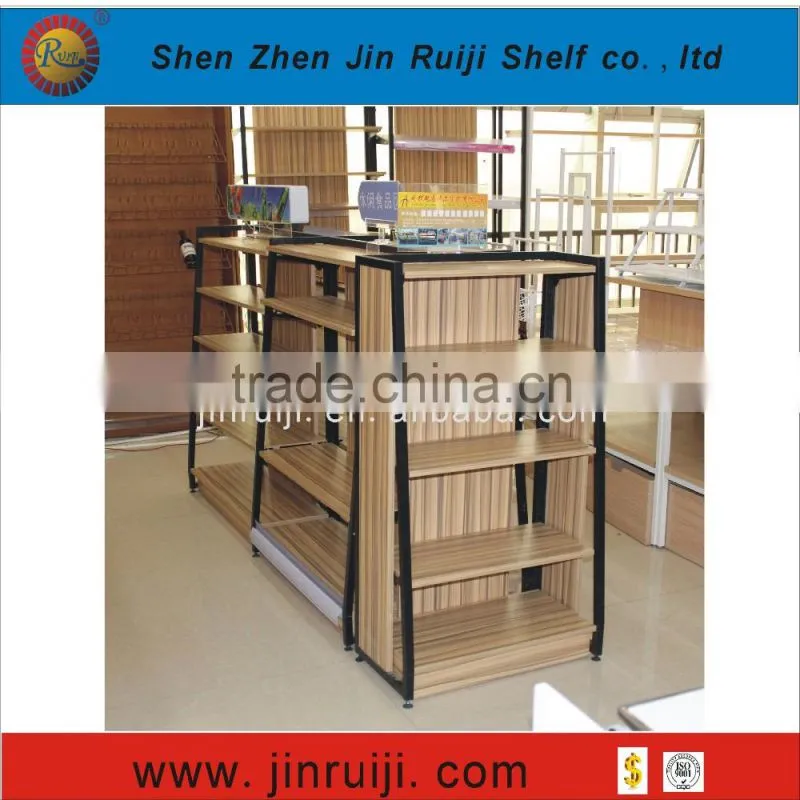 Metal-Wood material Display suitable sport equipments supermarkets shop fittings for retail fashion