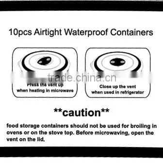 1.8L TPR waterproof round plastic food storage box GL9060